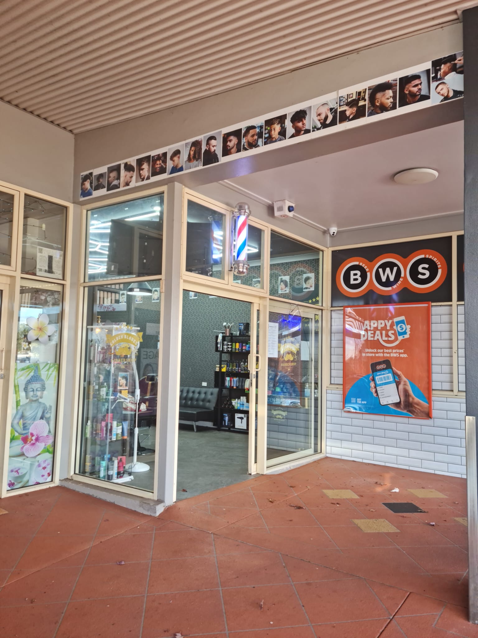 The Golden Blades 74 storefront at The Range Shopping Centre, East Toowoomba